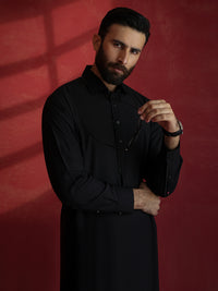 Black Kameez Shalwar - ALWA-KS-651