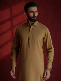 Mustard Kameez Shalwar - ALWA-KS-683
