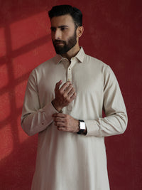Fawn Kameez Shalwar - ALWA-KS-680