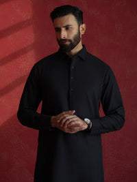 Black Kameez Shalwar - ALWA-KS-684