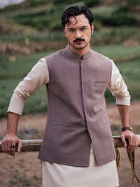 Brown Cotton Waistcoat - AL-WC-651