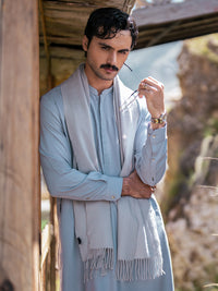Light Blue Kameez Shalwar - AL-KS-3371