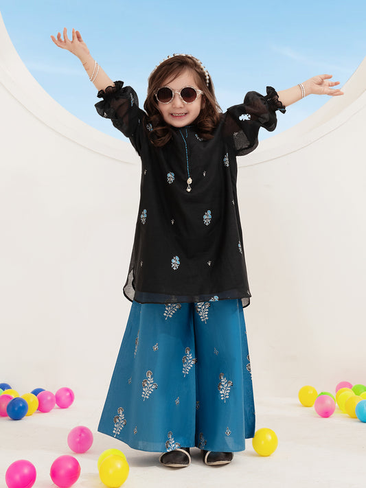 Black Yarn Dyed 2 Piece Stitched - ALGR-2PS-LKS-1011