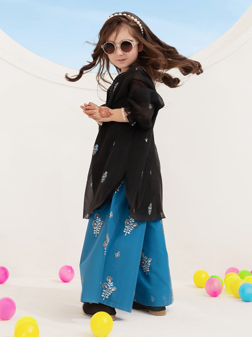 Black Yarn Dyed 2 Piece Stitched - ALGR-2PS-LKS-1011