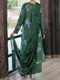 Green Cambric 3Pc Stitched - AWP-3PS-946