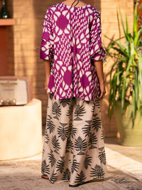 Fuchsia Cotton Kurti - AWP-SLK-1099