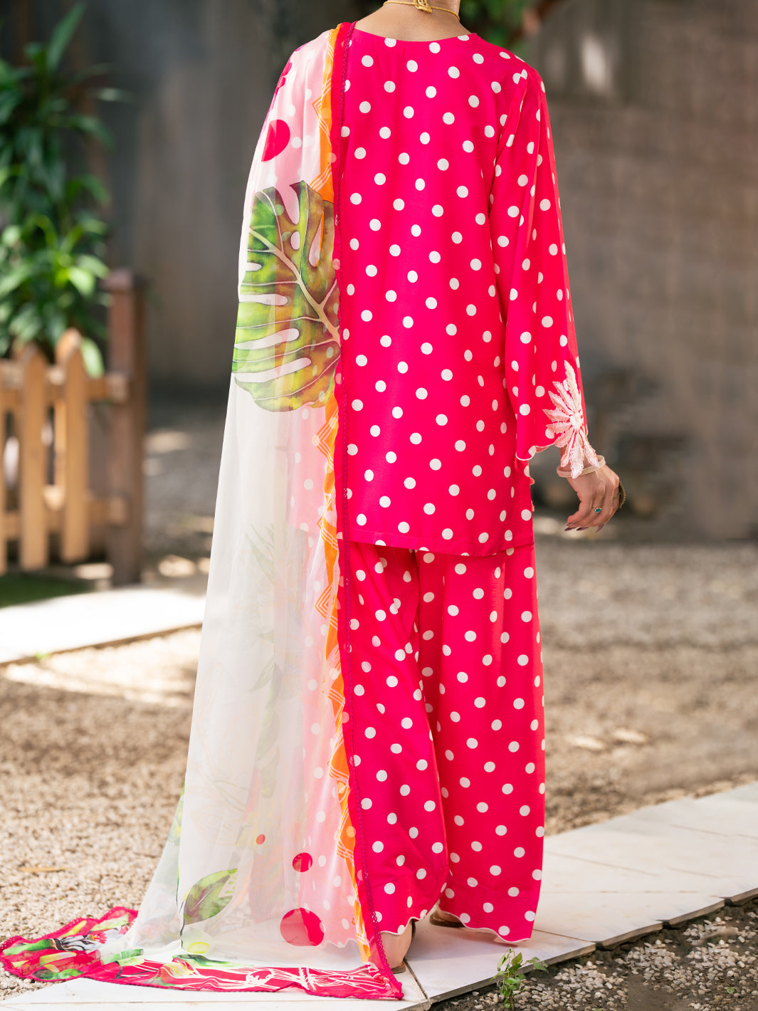 Fuchsia Silk Lawn 3Pc Stitched - AWP-3PS-957