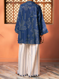 Blue Cotton Kurti - AWP-SLK-1097