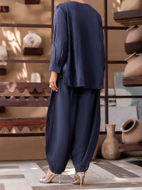 Blue Crushed 2Pc Stitched - AWP-2PS-LKS-1068
