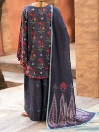 Blue Cotton Cambric 3Pc Stitched - AWP-3PS-930