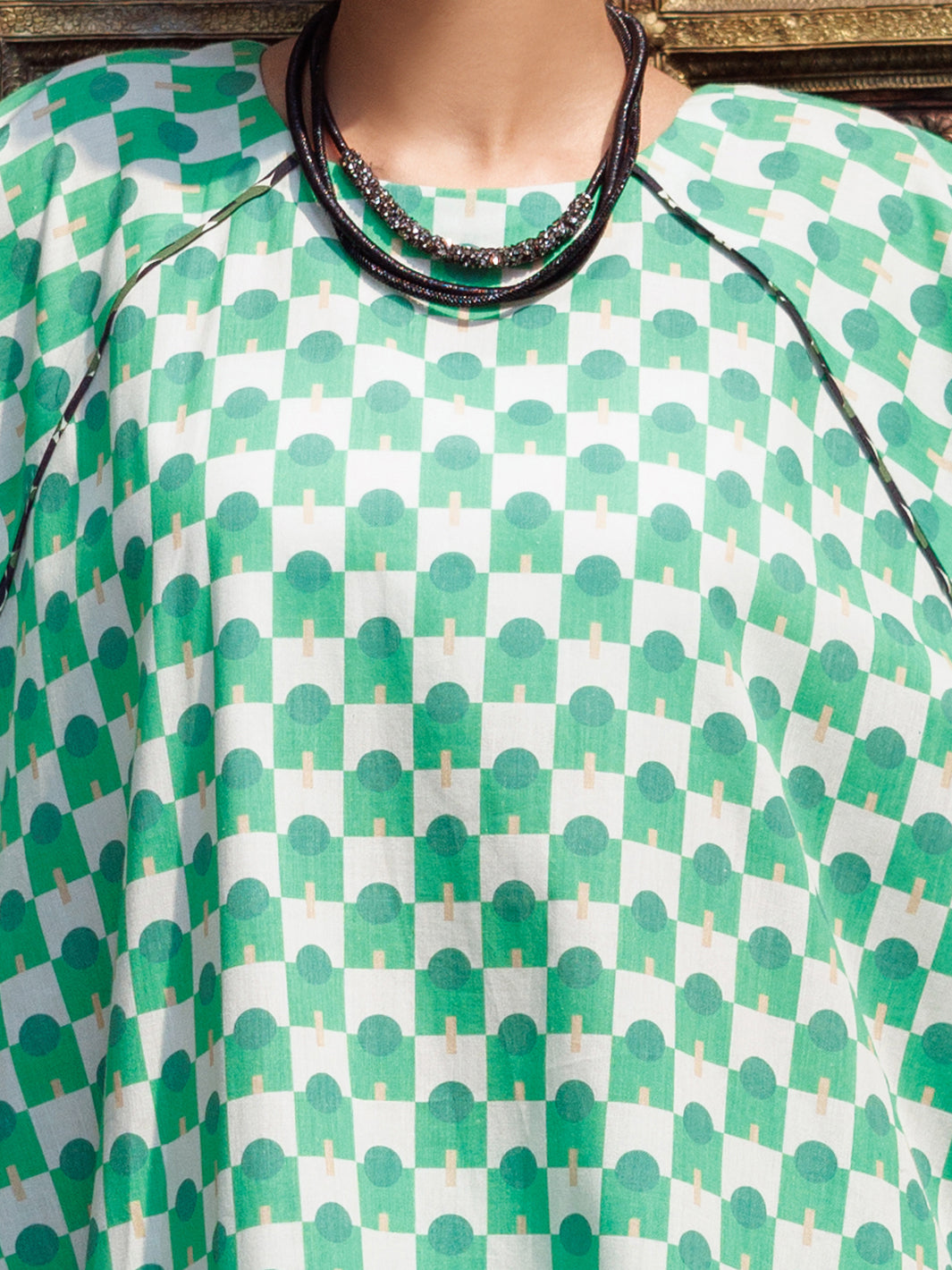 Green Cotton Co-Ord Set - AWP-2PS-SLKS-1058