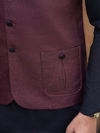 Maroon Waistcoat - AL-WC-647