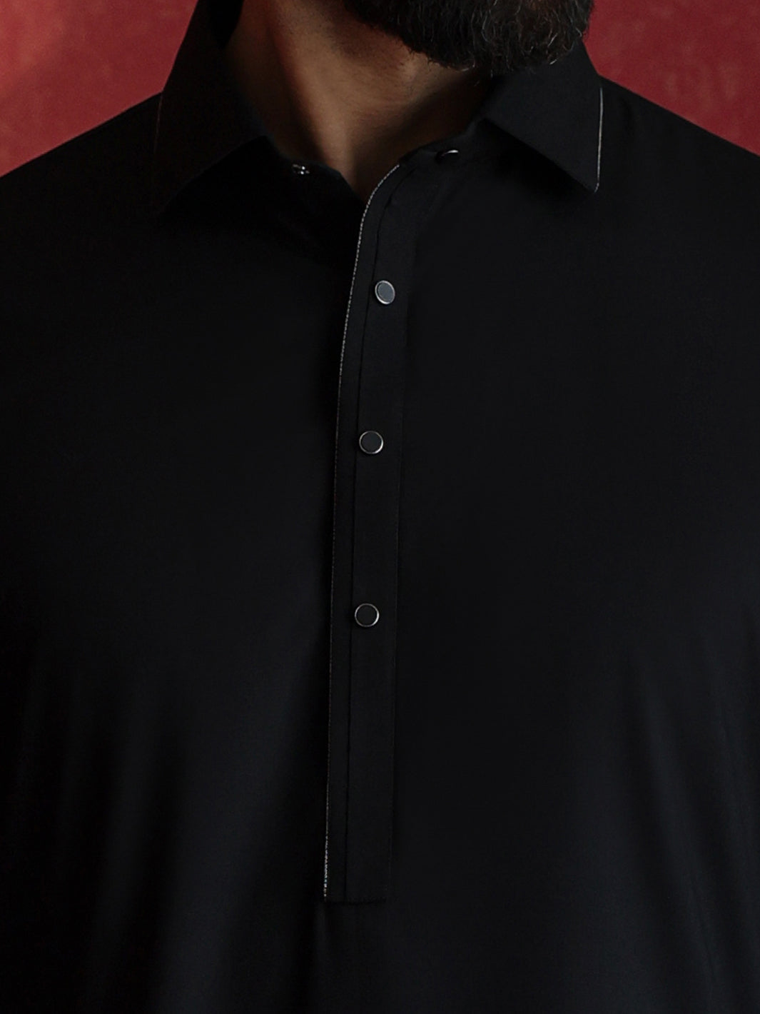 Black Kameez Shalwar - ALWA-KS-651
