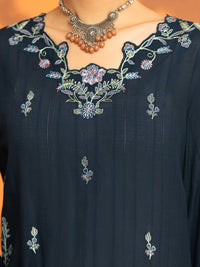 Blue Lino Kara Stitched 3Pc - AWP-3PS-963