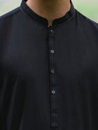 Black Kameez Shalwar - AL-KS-3606