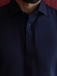 Midnight Blue Kameez Shalwar - ALWA-KS-662