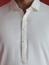 White Kameez Shalwar - ALWA-KS-681