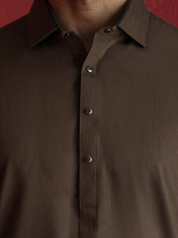 Brown Kameez Shalwar - ALWA-KS-659
