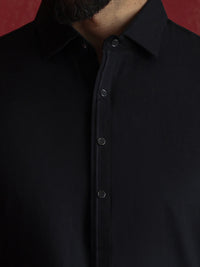 Black Kameez Shalwar - ALWA-KS-684