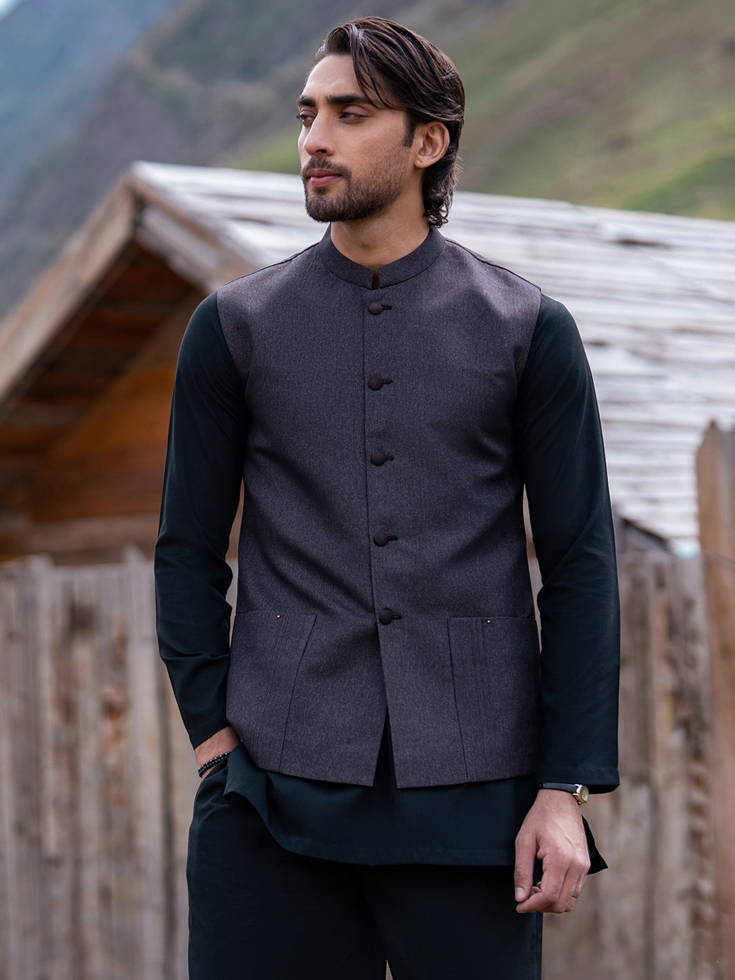 Dark Brown Waistcoat - AL-WC-649