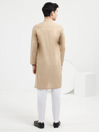 Beige Cotton Kurta - ALT-K-038A