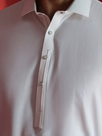 White Kameez Shalwar - ALWA-KS-736