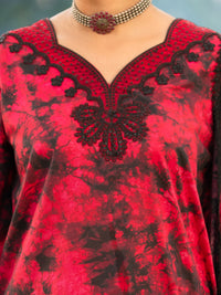 Fuchsia Cotton Cambric 3Pc Stitched - AWP-3PS-940