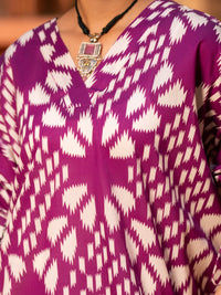Fuchsia Cotton Kurti - AWP-SLK-1099