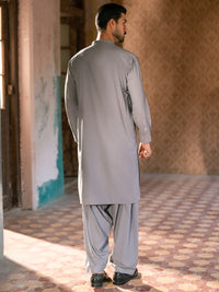 Grey Kameez Shalwar - AL-KS-3392