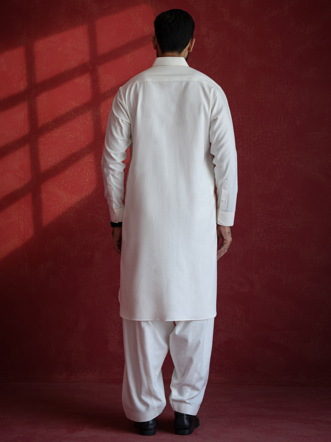 White Kameez Shalwar - ALWA-KS-681