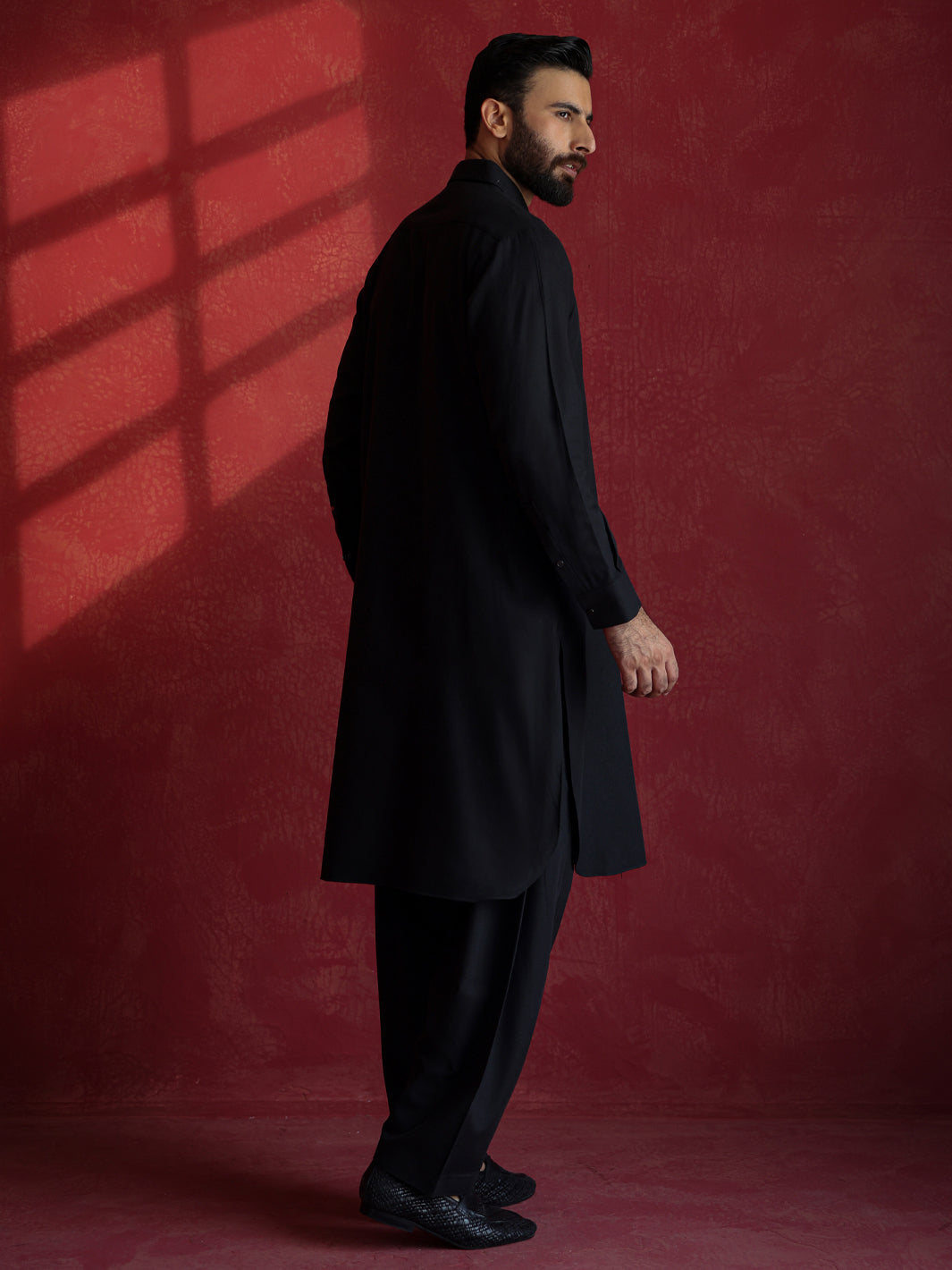 Black Kameez Shalwar - ALWA-KS-684