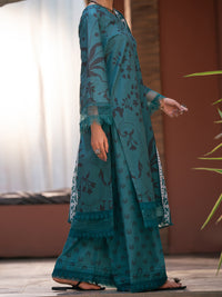 Teal Cotton 3Pc Stitched - AWP-3PS-929