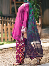Plum Silk Lawn 3Pc Stitched - AWP-3PS-960