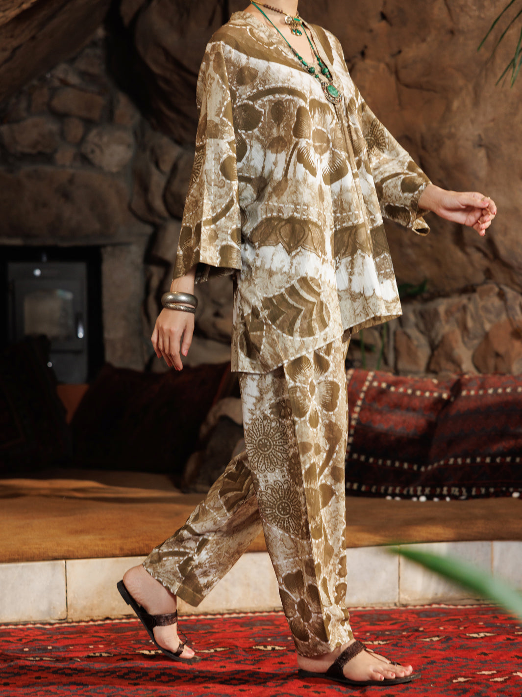 Olive Light Khaddar 2Pc Stitched - AWP-2PS-SS-LKS-1113