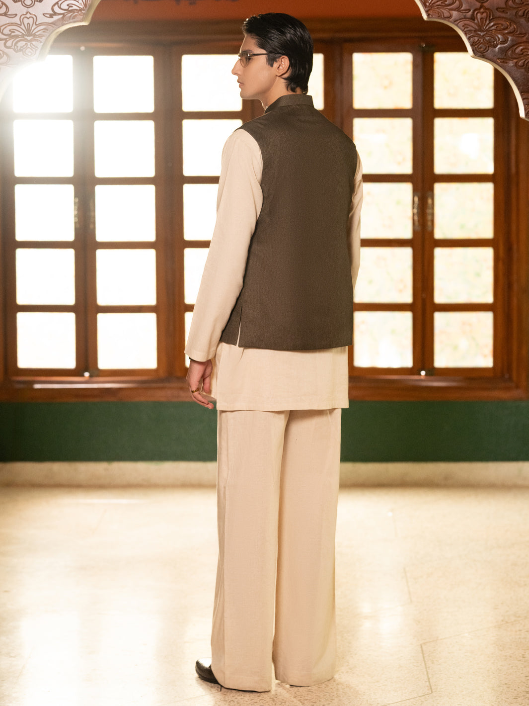 Green Waistcoat - side view