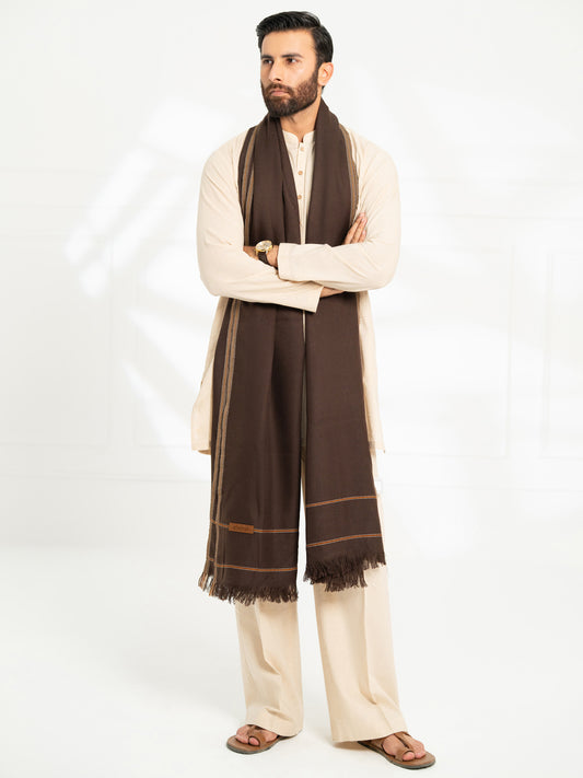 Dark Brown Casual Shawl - AL-SH-045