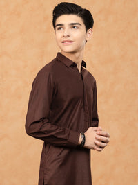 Maroon Blended Kurta Trouser - ALT-KT-045