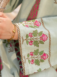 Light Green Cotton 3Pc Stitched - AWP-3PS-1034