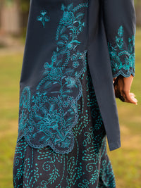 Blue Cotton Lawn 3Pc Stitched - AWP-3PS-953