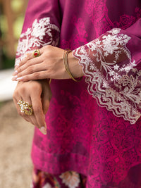 Plum Silk Lawn 3Pc Stitched - AWP-3PS-960