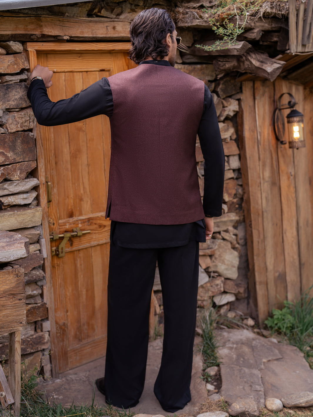 Maroon Waistcoat - AL-WC-647