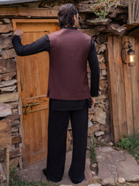 Maroon Waistcoat - AL-WC-647
