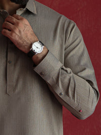 Light Brown Kameez Shalwar - ALWA-KS-658