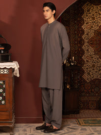 Olive Kameez Shalwar - AL-KS-3448