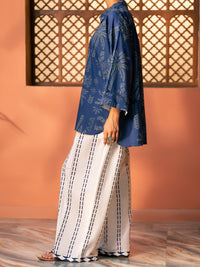 Blue Cotton Kurti - AWP-SLK-1097