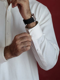 White Kameez Shalwar - ALWA-KS-681