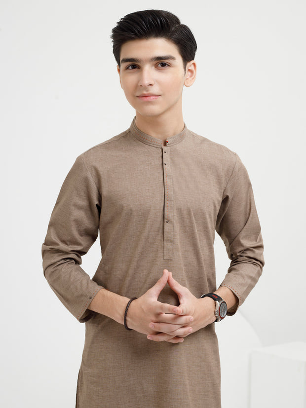 Brown Blended Kurta - ALT-K-052