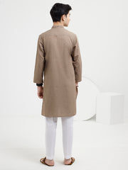 Brown Blended Kurta - ALT-K-052