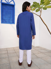 Blue Blended Kurta - ALT-K-054