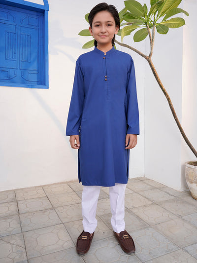 Blue Blended Kurta - ALT-K-054